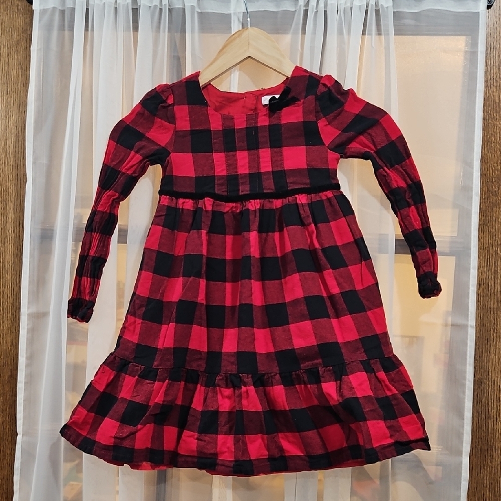 Tommy Bahama Girl's Red and Black Plaid Dress